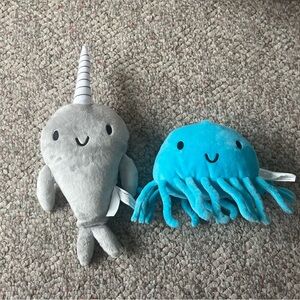 Narwhal and Jelly Plush Toy set